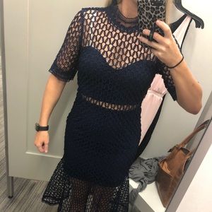 Bardot Navy Dress - Brand New!